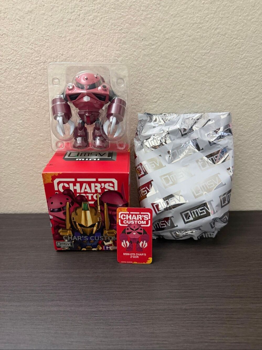 BANDAI QMSV Mini Gundam Chars Custom Blind Box Figure - Char's Z'Gok